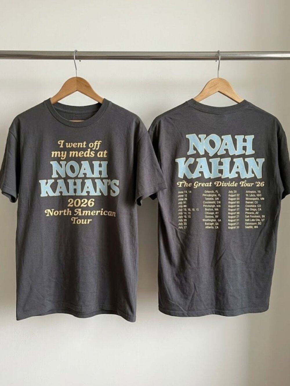 Noah Kahan Tour 2026 T-Shirt Reprint
